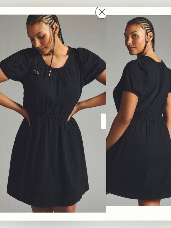 Anthropologie Dresses & Skirts - Anthropologie Daily Practice Cap-Sleeve Dress Black , XL